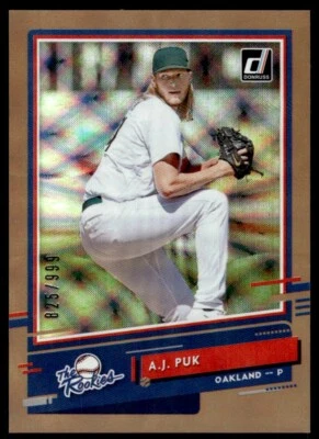 2020 DONRUSS THE ROOKIES /999 A.J. PUK R4 - Image 1 of 2