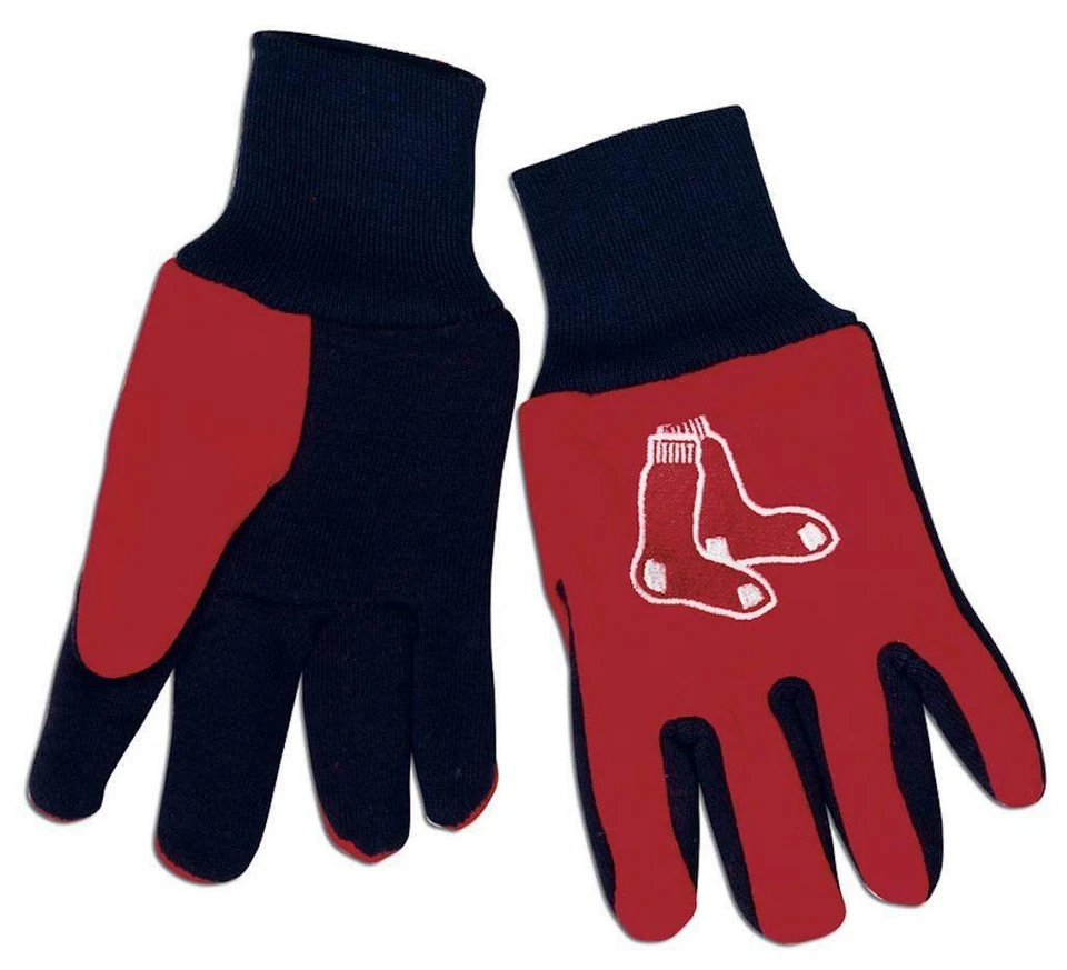 Boston Red Sox Dos Tonos Guantes Talla Adulto [NUEVO] MLB Trabajo Manos Bufanda Sombrero Foto 1 de 1