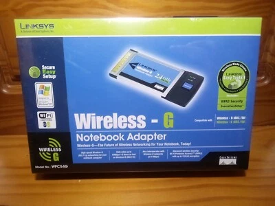 Cisco Linksys WPC54G Wireless-G Notebook Adapter CardBus Card Laptop PC! - Image 1 of 3