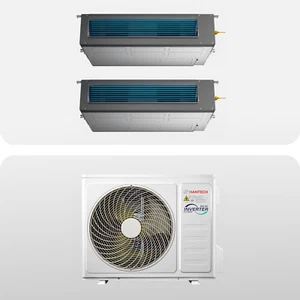 HANTECH Kanalgerät Multisplit Klimaanlage 2x 9000 BTU 2,6 kW - Bild 1 von 8
