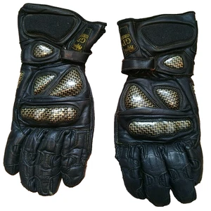 Motrax Black Motorcycle Motorbike Gloves - Black XL - Picture 1 of 7