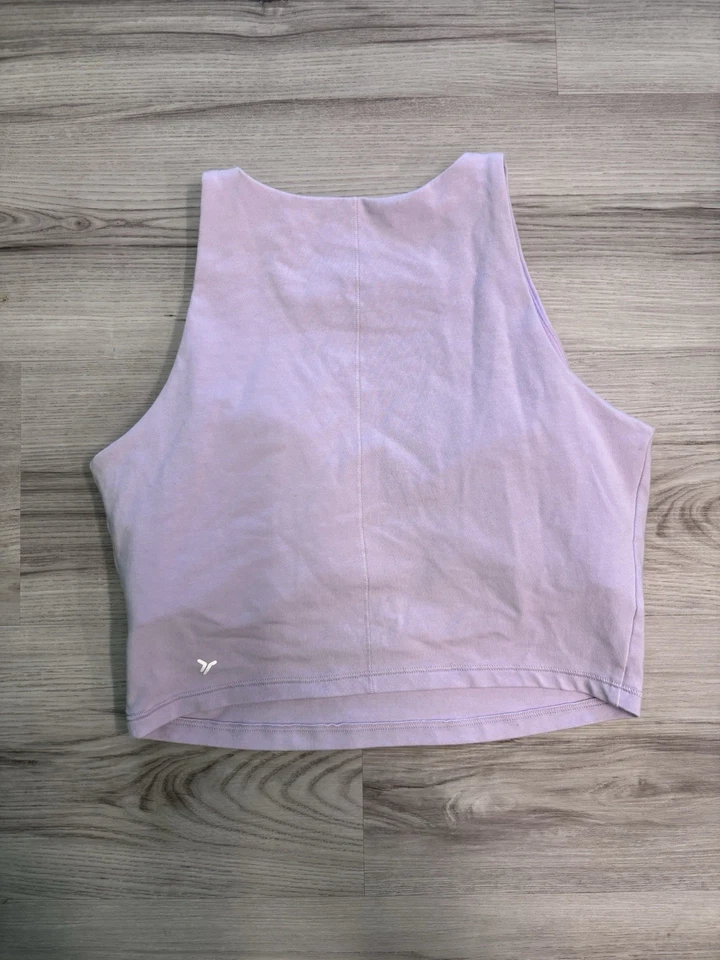 Camiseta sin mangas recortada Old Navy Active PowerChill para mujer en púrpura lila talla mediana Foto 1 de 4