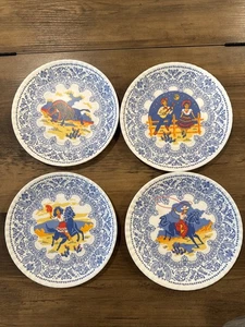 180 Hundert 80 Grad Melamin Teller 7 1/2 Salat 4 Western Cowboy Büffel - Bild 1 von 16