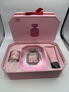 Victoria's Secret BOMBSHELL Perfume LUXE FRAGRANCE GIFT SET Lotion Candle - Picture 1 of 6