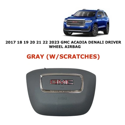 GMC Acadia Denali 2017 18 19 20 21 22 2023 rueda del conductor airbag gris 85132107 Foto 1 de 4
