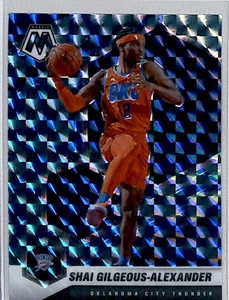 2020-21 Panini Mosaic Blue Mosaic Prizm Shai Gilgeous-Alexander Oklahoma City - Picture 1 of 2