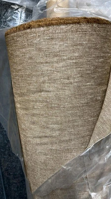 3m Irish linen brown fabric for suits, dresses 150 cm wide - Image 1 of 2