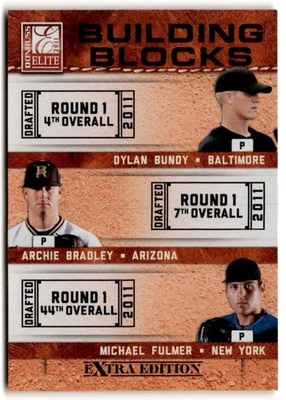 Archie Bradley/Dylan Bundy/Michael Fulmer 2011 Donruss Elite Extra Edition - Image 1 of 2