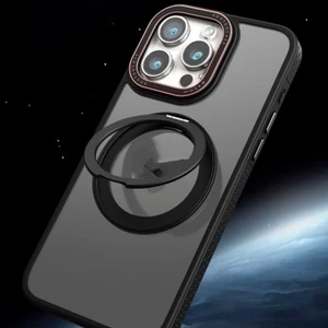 Rotary Magnetic Adhesive Invisible Bracket Phone Case Silicone Protective Cover - Picture 1 of 11