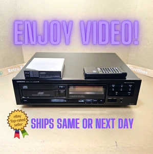 Retro Onkyo Clean!! 6-Disc CD Changer Player w Magazine DX-C310 Japan 1990 - Picture 1 of 24