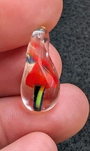 Funky Hippie Lampwork Mushroom Pendant / Charm: DIY Craft Project - Picture 1 of 5