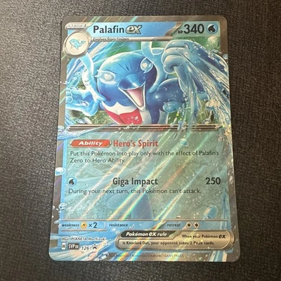 Palafin EX Jumbo Black Star Promo SVP 126 Scarlet Violet Pokemon TCG Card - Image 1 of 2