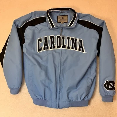Colosseum Carolina Tar Heels Jacket Full Zip Windbreaker Pullover Medium - Image 1 of 4