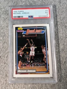 1992 Topps Michael Jordan #3 PSA 5 EX Highlight Chicago Bulls leyenda de la NBA - Imagen 1 de 1