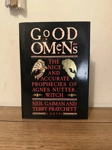 Good Omens, Neil Gaiman and Terry Pratchett (1990), True First Edition, SIGNED - Imagen 1 de 10
