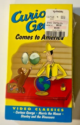 Curious George Comes to America Animation Mandela Effect VHS 1999 Sealed New HTF - Image 1 of 4