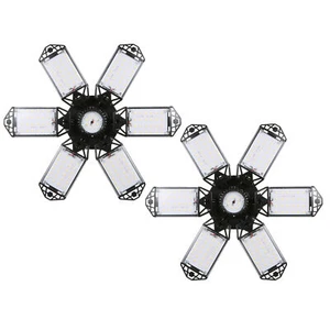 2 Pack LED Garage Light Deformable 16000LM Workshop Ceiling Light Bulb Y9O0 - Picture 1 of 12