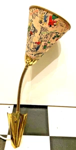 50/ 60er Wandlampe Bill Haley Leuchte Tütenlampe, Flexarm  lamp mid century - Bild 1 von 9