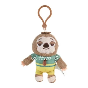 Sloth Flash Zootopia Disney Plush Toy Doll Bag Charm Keychain Keyring 5" -a4d - Picture 1 of 1