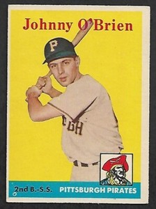 1958 Topps #426, Johnny O'Brien, EX, *8-Year MLB Player*, + Friendly Comb Shipng