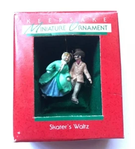 Hallmark 1988 Keepsake Miniature Christmas Ornament Skater's Waltz - Picture 1 of 4