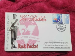 VIC BELCHER   2003 SYDNEY SWAN  TEAM OF THE CENTURY  SOUVENIR COVER  - Picture 1 of 1