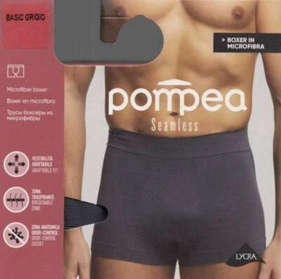6 PEZZI BOXER UOMO POMPEA  MICROFIBRA COSTA ELASTICIZZATO NO STRESS S/M - L/XL - Immagine 1 di 4