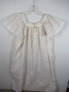 Vintage Lightweight Midi Nightgown Women Small Floral Short Sleeve Damea - Picture 1 of 7