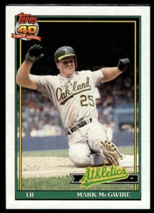 1991 Topps #270c Mark McGwire A*B* on copyright line - Picture 1 of 2