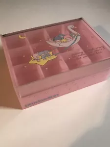 Sanrio Little Twin Stars Pink Jewelry Trinket Box Made In Japan 1980’s Vintage - Picture 1 of 24