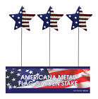 Alpine USA Star Red White Blue Metal 24 in. H Outdoor Garden Stake (Pack of 18)