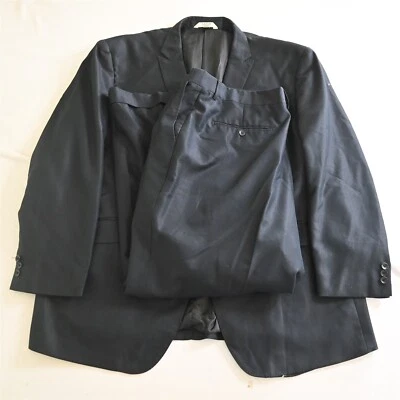 Abini 54R 52R 42x29 Azul Marino Rayas Delgado Hombres Chaqueta Pantalones Traje Foto 1 de 4