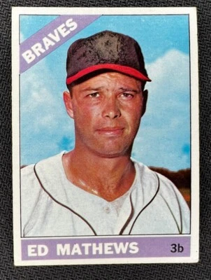 1966 Topps - #200 Eddie Mathews - Image 1 of 2