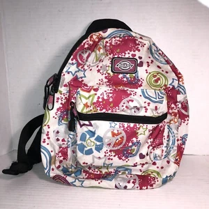 Girls Dickies Stars Peace Zip Canvas Backpack 12in Multicolor - Picture 1 of 3