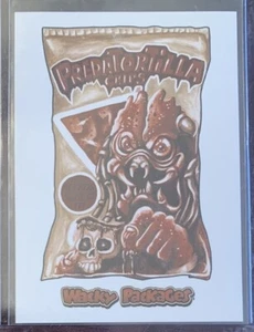 2018 Topps Wacky Packages Sci-Fi Sepia SSP Predator Predatortilla #7 Of 30 Rare - Picture 1 of 2
