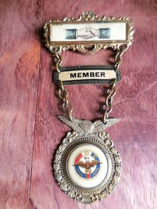 Member FOE Old Medals,Fraternal Organizations,Masonic,Medals,Pin Very Rare!!#CB - Picture 1 of 11