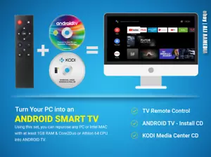 Repurpose Transform any PC MAC into a Smart Android TV Kit Remote + Software - Picture 1 of 1
