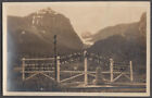 Great Divide Monument Canadian Rockies Alberta RPPC postcard ca 1930s