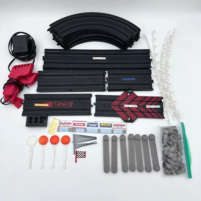 Juego de pistas de coche ranura escala HO de carreras realistas NASCAR accesorios terminales sin coches Foto 1 de 4