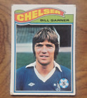 Topps Football Trade Card 1978 Orange Back Bill Garner Chelsea