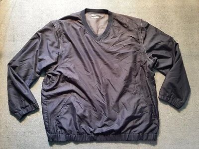 Grand Slam Men’s Jacket XXL Windbreaker Dark Blue Pull over Sip off Sleeves - Image 1 of 4