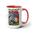 Black Panther Comic Jungle Action 5 Coffee Mugs 15oz Black Superhero Gift Mugs