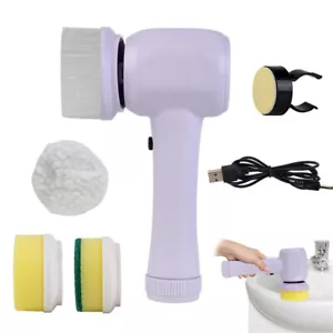 Spazzola per pulizia elettrica 4 in 1 scrubber spinning tacchetta elettrica senza fili portatile - Foto 1 di 16