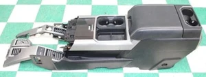 *NOTE* 17' F250 Wood Black Leather Floor Console Armrest Gray Dash Air Vent Trim - Picture 1 of 15