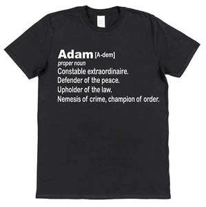 Personalised Constable Definition T-Shirt Custom Gift Police Officer Policeman - Picture 1 of 5