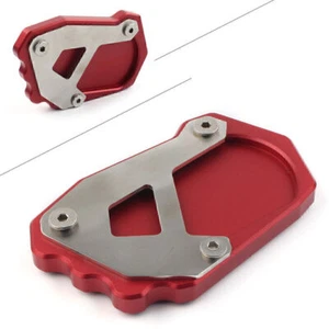 Piastra di ingrandimento supporto laterale cavalletto prolunga piede adatto a BMW R1200GS 16-19 rosso - Foto 1 di 6