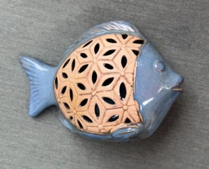 Studio Clay Art Pottery Fish Figurine 6.5" x 4.5" x 2.5'' - Picture 1 of 5