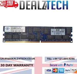 HP 4GB Memory RAM 1X4GB PC2-5300P 2RX4 DIMM 432670-001 / 405477-061 - Picture 1 of 2