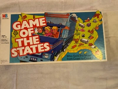 Game of the States Board Game 1987 Milton Bradley Complete Excellent Used Cond - Image 1 of 2