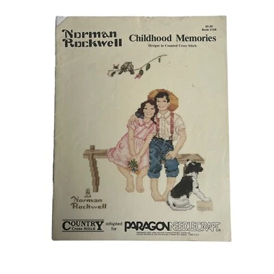 Norman Rockwell Counted Cross Stitch Designs Childhood Memories Paragon 5108 - Image 1 of 4